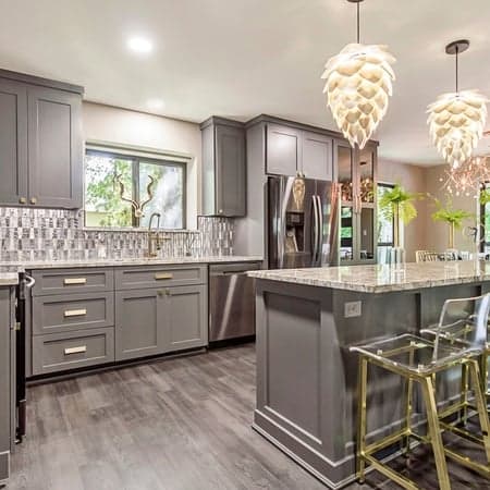 White Shaker family kitchen — representative of Townsell Replace projects in Mayfield Heights two-stories