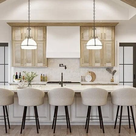 Natural wood inset cabinetry — representative of Townsell upper-tier Reimagine work in Pepper Pike estates